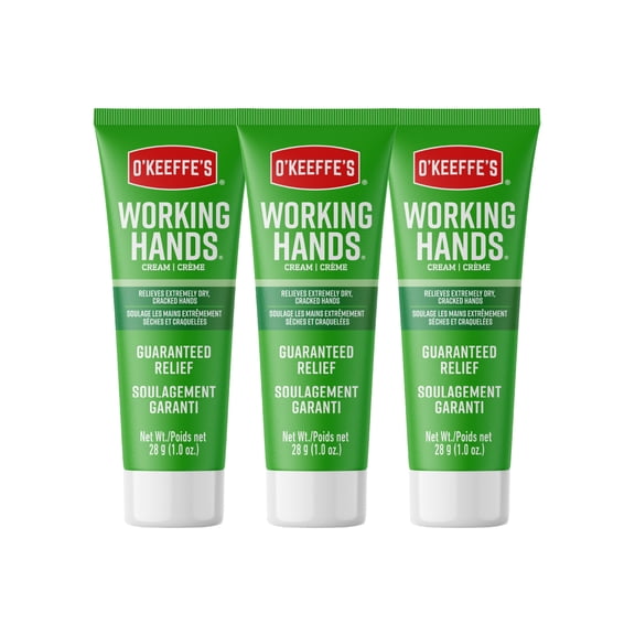 O'Keeffe's Hand Cream for Extreme Dryness - 1 oz Tube (3 pack) - Moisturizing and Repairing