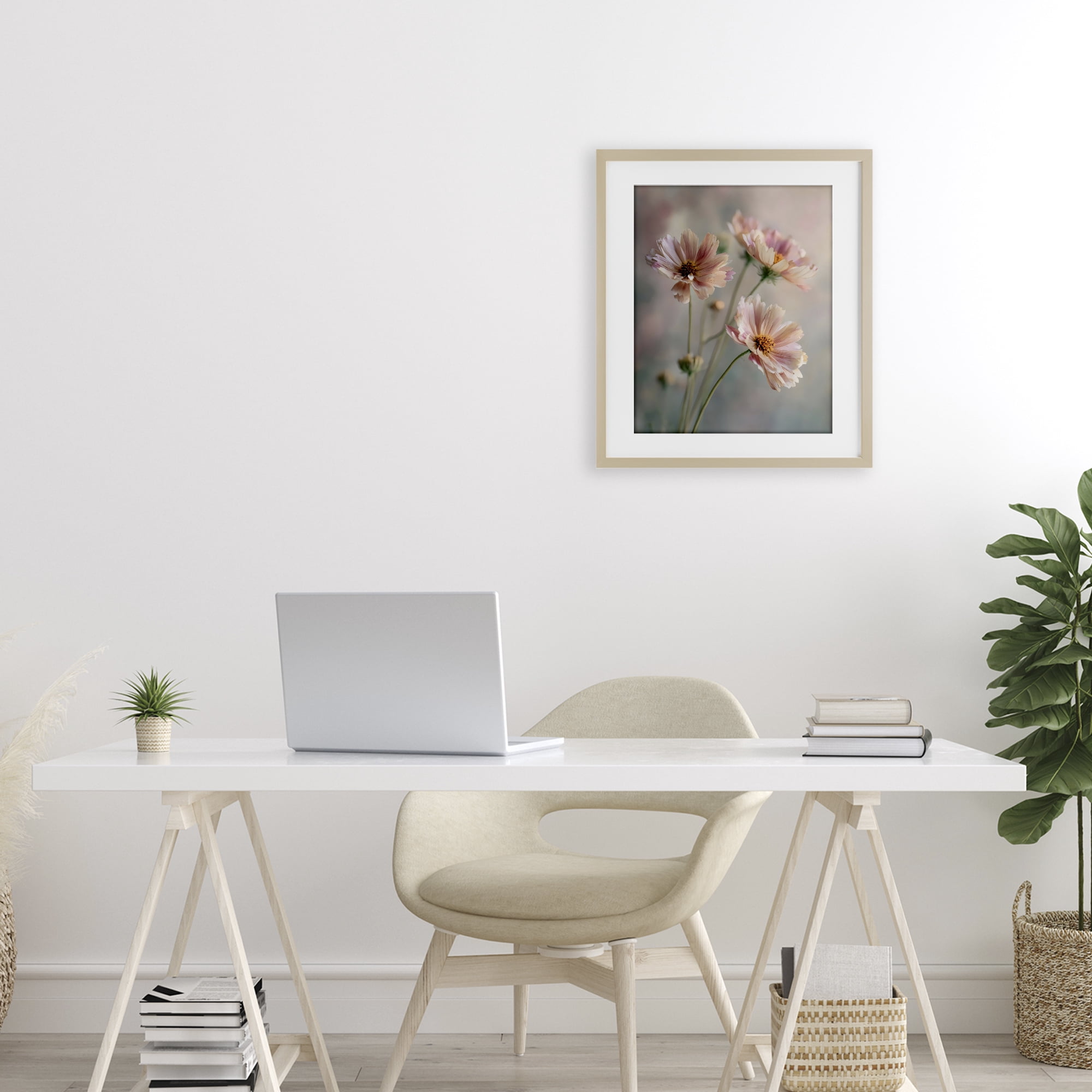 Stupell Industries Pink Daisies Close Up Birch Framed Print Under Glass, design by Franklyn Gregory