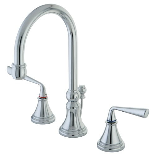 Kingston Brass KS2981ZL Silver Sage Widespread ADA Lavatory Faucet, Polished Chrome