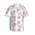 thumbnail image 2 of Haiem Rose Flower B Printed Hawaiian Shirt for Men - Men’s Casual Beach Summer Shirts - Stretch Fabric with Modern Fit-Medium, 2 of 9