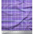thumbnail image 1 of Soimoi Polyester Crepe Fabric Plaid Check Decor Fabric Printed Yard 42 Inch Wide, 1 of 3