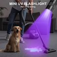 thumbnail image 3 of 2 Pack Blacklight Flashlights, Black Light with Clip, Small Black Light, LED Pen Light  - Detects Pet Urine, Bathroom Stains, and Verifies Currency & IDs, 3 of 8