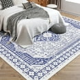 thumbnail image 7 of Yesfashion Carpets Area Rugs Washable 1150Gsm Velvet Heavy Pearl Velvet Washed Back Folding Printed Carpet Persia-Yiyuan Blue tint 9*12ft, 7 of 7