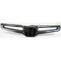 Grille Assembly Compatible With 2003-2005 Honda Accord Sedan Painted Black Shell and Insert