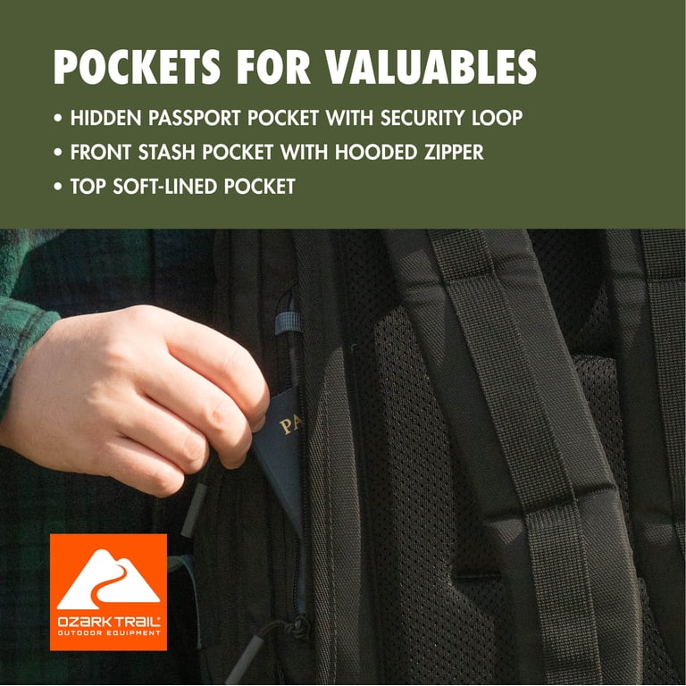 Ozark Trail 34L Travel Daypack, Laptop Sleeve photo 5