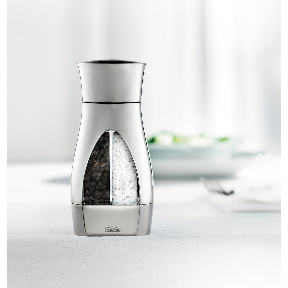 Trudeau Maison 2In1 Salt & Pepper Mill 6.25"Silver