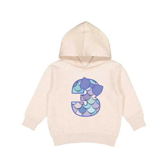 Inktastic 3rd Birthday Mermaid 3 Year Old Girl Toddler Hoodie