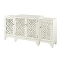 thumbnail image 3 of Verona Quaterfoil Design Kitchen Storage Cabinet w/Mirrored Doors - Cream, 3 of 4