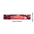 thumbnail image 3 of Fond Floral Romantique de la Saint-Valentin Fond Décoratif Photo Roses Rouges Lumières Cœurs Enveloppes Fête Mariage Anniversaire Célébration Événement, 3 of 4