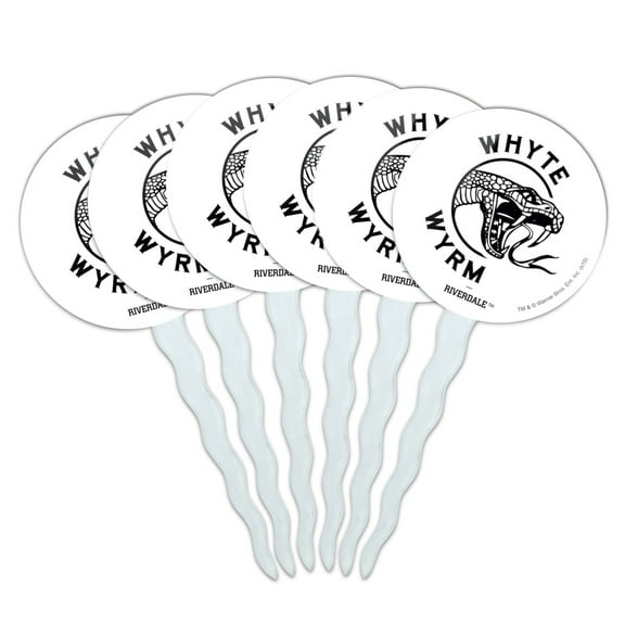 Riverdale The Whyte Wyrm Cupcake Picks Toppers Decoration Set of 6