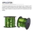 thumbnail image 3 of Uxcell 100 Yards x 0.24 Inch Flat Sequin Strip Laser Sequins Fabric Paillette Spangle Sequins Trim Bling Light Green, 3 of 5