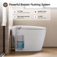 thumbnail image 3 of HOROW T30 Non-Electric Smart Bidet Toilet, Power-Free with Dual Wash Nozzles, ADA Chair Height, Foot Kick Flush, Soft-Close Seat, 3 of 11