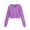 Purple, variant on VANLOFE Women's Crop Hoodie Long Sleeve Crop Sweatshirt for Women Soft Loose Sweatshirt for Teens Girls Red 4XL