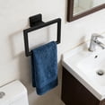 thumbnail image 5 of Modern Square Towel Ring Wall Mounted Durable Stainless Steel Hand Towel Holder for Bathroom Kitchen and Restroom, 5 of 5