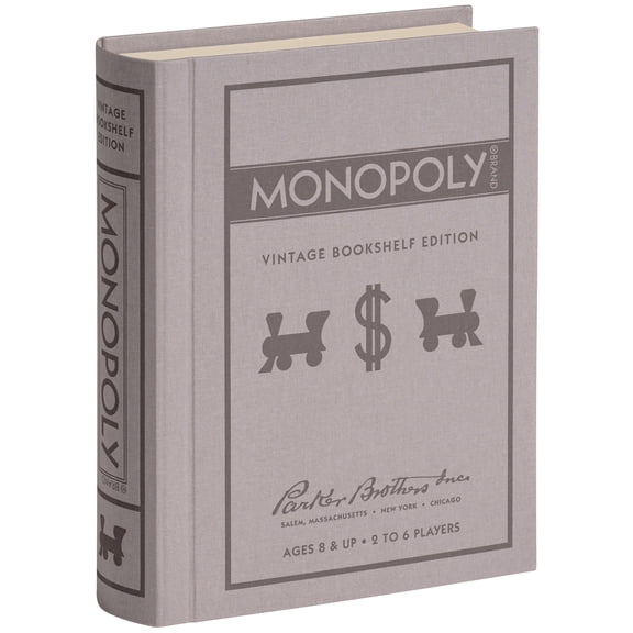 WS Game Company Monopoly Vintage Bookshelf Edition Board Game