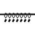 thumbnail image 2 of Mainstays 1” Matte Black Curtain Clip Rings (7 Pack), 2 of 4
