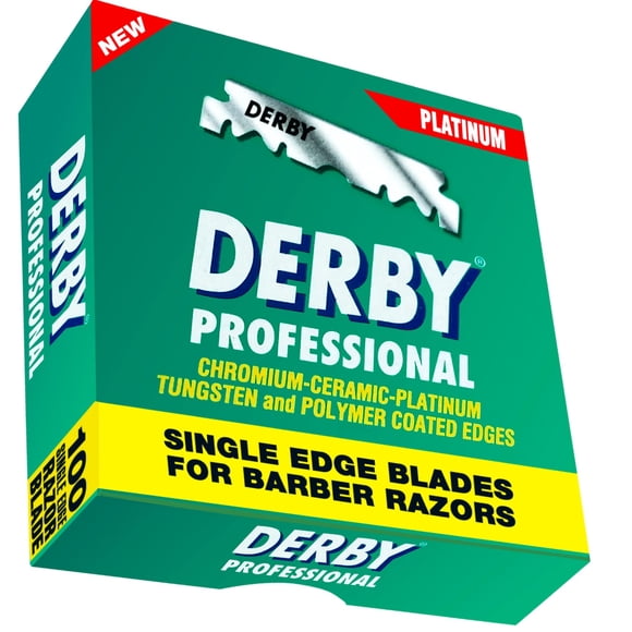 Cuchillas de afeitar ABS Derby Professional para maquinillas de afeitar rectas 100