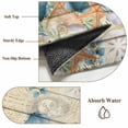 thumbnail image 6 of Round Rugs 3 Ft, Vintage Beige Coastal Non Slip Area Rugs for Kitchen Bedroom Entryway, Summer Beach Starfish Shell Coral Nautical Washable Carpet Runner Rug Floor Mats for Bedroom Home Decor, 6 of 8