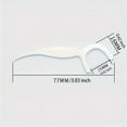 thumbnail image 4 of 50 Count Disposable Dental Floss Picks with Thin Floss Threads - Ergonomic ABS Plastic Handles, Portable Dust-Proof Travel Case, Individually Wrapped for Hygiene & On-the-Go Oral Care, 4 of 6