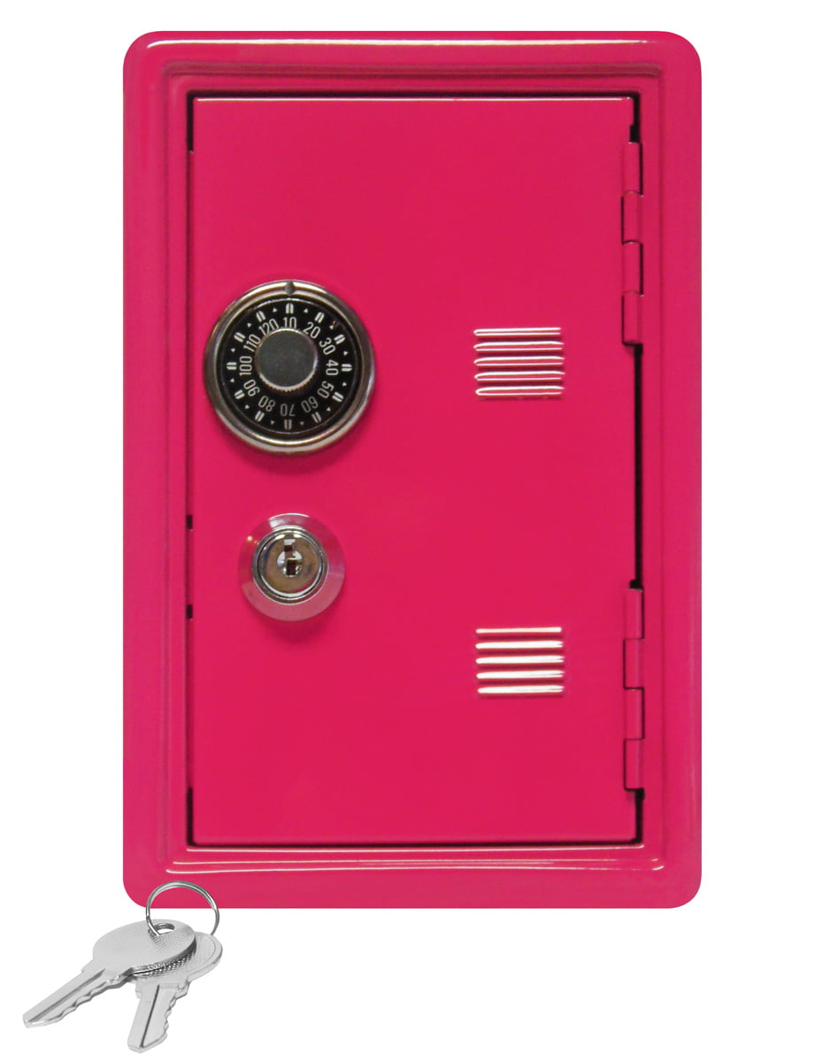 Kids Coin Bank Locker Safe with Single Number Combination Lock and Key  7 Hig... 