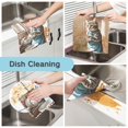 thumbnail image 2 of Striped Cat Washing Dishes Kitchen Cloth Dish Towels for Drying Washing Absorbent Dish Rags Reusable soft kitchen dishcloth set 6 Pack, 2 of 9