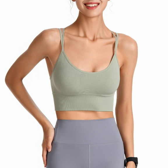 Sports Bra Yoga Running Cross Beauty Back No Steel Ring Shockproof Underwear for Women
