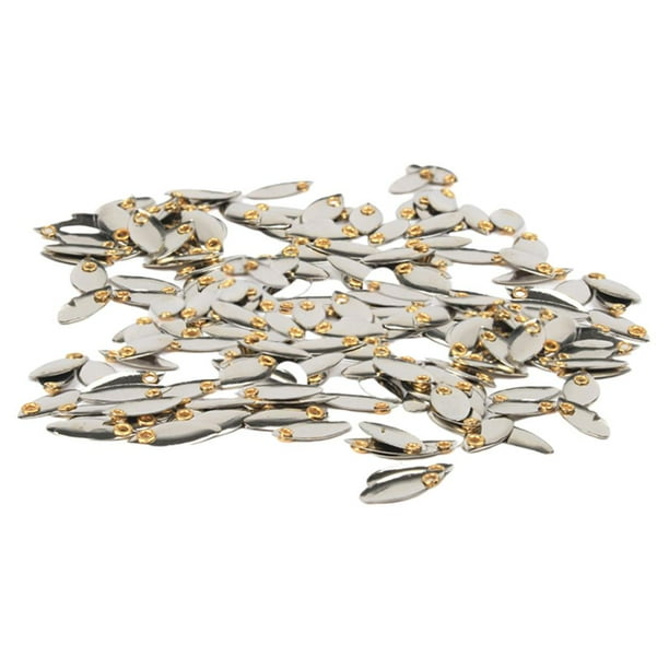 Señuelo con Lentejuelas DYNWAVEMX 50 piezas plateadas Cucharas Señuelos de pesca