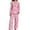 1-Pink-A, variant on Bibifish Womens Pajama Sets Pink Stripe & Red Heart Printed Long Sleeve Sleepwear Sets Button Down Pj Top With Pants Cute 2 Piece Nightwear Sets
