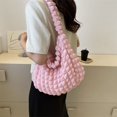 thumbnail image 2 of Bolso de mano con forma de nube para mujer, bolso de hombro a la moda de verano, grande (rosa), 2 of 7