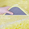 thumbnail image 6 of Walensee Shag Bath Rug, Non Slip Bath Mat for Bathroom, 20"x32", Yellow, Machine Wash, 6 of 9