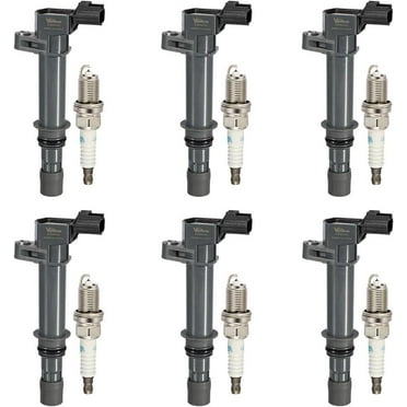 A-Premium Set of 8 (Yellow) Ignition Coil Pack and Iridium Spark Plugs