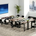thumbnail image 2 of Gymax 6 PCS 63'' Computer Desk Modern Industrial Office Desk w/ Metal Frame & Large Executive Desk, 2 of 10