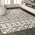 thumbnail image 3 of JONATHAN Y JONATHAN  Y Izil Moroccan Beni Souk Area Rug 2 X 8 - Cream/Black, 3 of 5