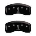thumbnail image 2 of MGP 4 Caliper Covers Engraved Front & Rear Cobra Matte Black finish silver ch, 2 of 2