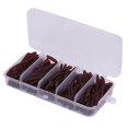 thumbnail image 2 of 100 pcs 6cm Silicone Artificial Worm Earthworm Soft Fishing Lures Bait Fish Tackle Accessories Kit, 2 of 5