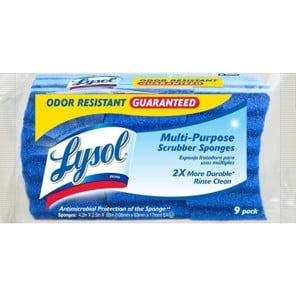 Lysol Multi-Purpose Scrubber Sponge, 9 count