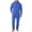 Navy, variant on Turilly Mens Outfits 2 Piece Hooded Jumpsuit One Piece Workwear Coverall With Cargo Pockets Elastic Waist Long Sleeve