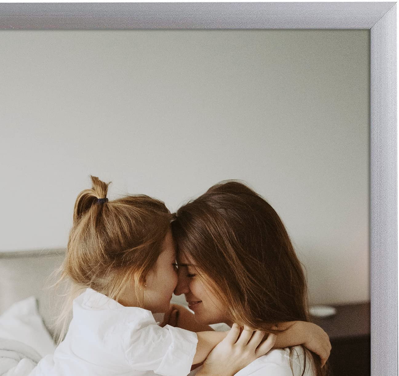 Frametory, 18x24 Aluminum Picture Frame, Real Glass Front, Display 18 x 24 Photo for Wall, 18 by 24 Poster Frame, Hook for Horizontal/Vertical Mount (Silver 1 PACK)