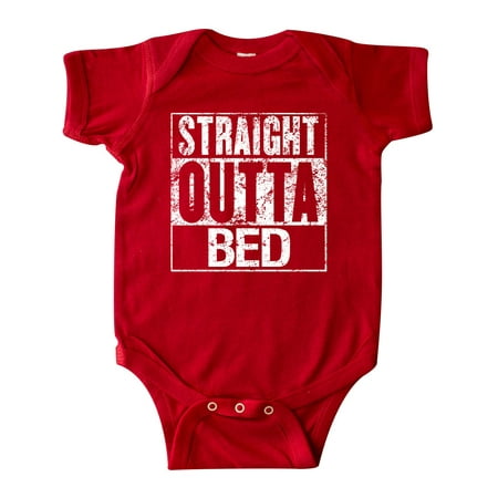 

Inktastic Straight Outta Bed Gift Baby Boy or Baby Girl Bodysuit