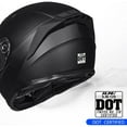 thumbnail image 2 of ILM Motorcycle Snowmobile Full Face Helmet Anti-fog Pinlock Dual Visor for Men Women DOT (Matte Black, M), 2 of 7