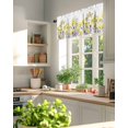 thumbnail image 6 of Yellow Flower Floral Window Valance Curtain Butterfly Branch Leaves Rod Pocket Short Curtain for Living Room, Bedroom & Kitchen Window Decor 42x18in, 6 of 8