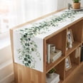 thumbnail image 6 of Pastoral Eucalyptus 90 Inch Table Runner, Countryside Leaves Simple Art Farmhouse Dresser Scarf Cotton & Linen Tablerunner for Dining/Kitchen Island/Holiday Party Décor 13" x 90", 6 of 9