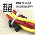 thumbnail image 6 of 100 Pcs Cable Tie Holder Ties Organizer Mount Cord Clips for Wall Zip Wire Management, 6 of 6