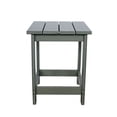 thumbnail image 2 of Shine Company Adirondack Indoor/Outdoor Square Resin End Table in Gray, 2 of 5