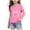 Pink, variant on White Crew Neck Short Sleeve T-Shirt for Girls, Cotton Cute Cherry Bow Graphic, Casual Kids Tee for 3-14 Years Old,Size 9-10 T