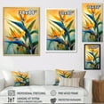 thumbnail image 4 of Designart "Exotic Bloom Profile II" Birds Of Paradise Picture Framed Wall Decor, 4 of 5