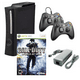 thumbnail image 1 of Microsoft Xbox 360 Elite Game Console with Two Retrofam Controllers and Call of Duty World at War (Refurbished), 1 of 5