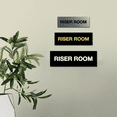 thumbnail image 4 of Basic Riser Room Sign (Dark Brown) - Medium, 4 of 5