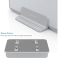 thumbnail image 3 of Vertical Laptop Stand[Adjustable Size], Aluminum Desktop Laptop Holder, Compatible with All MacBook, Laptops(Up to 17.3 inch), Silver, 3 of 8