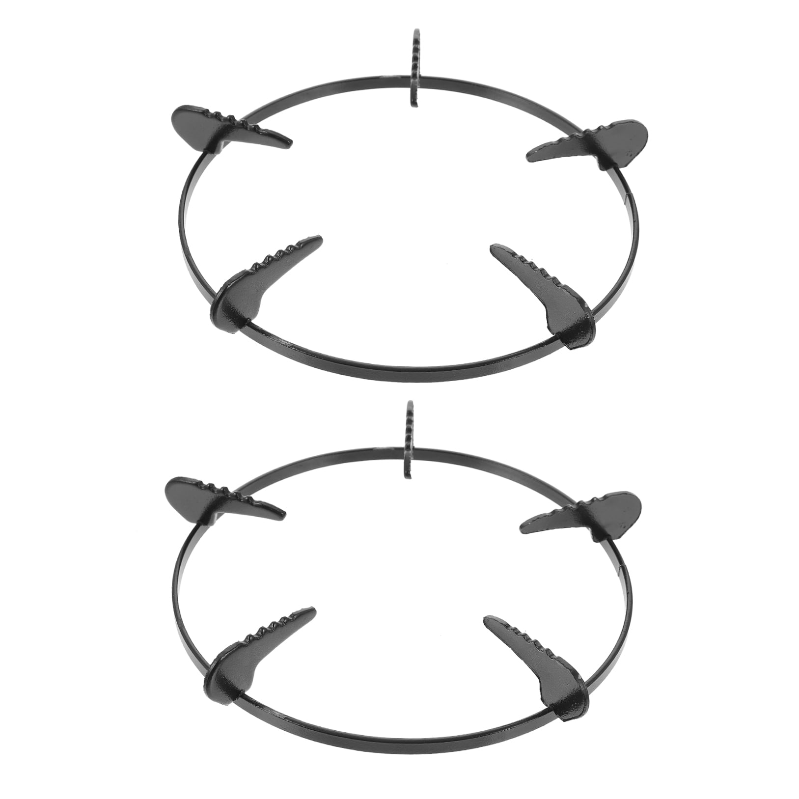 LOLIPPYY 2Pcs Black Stove Pot Rack Iron Stove Holder to Stabilize Wok for Home Use